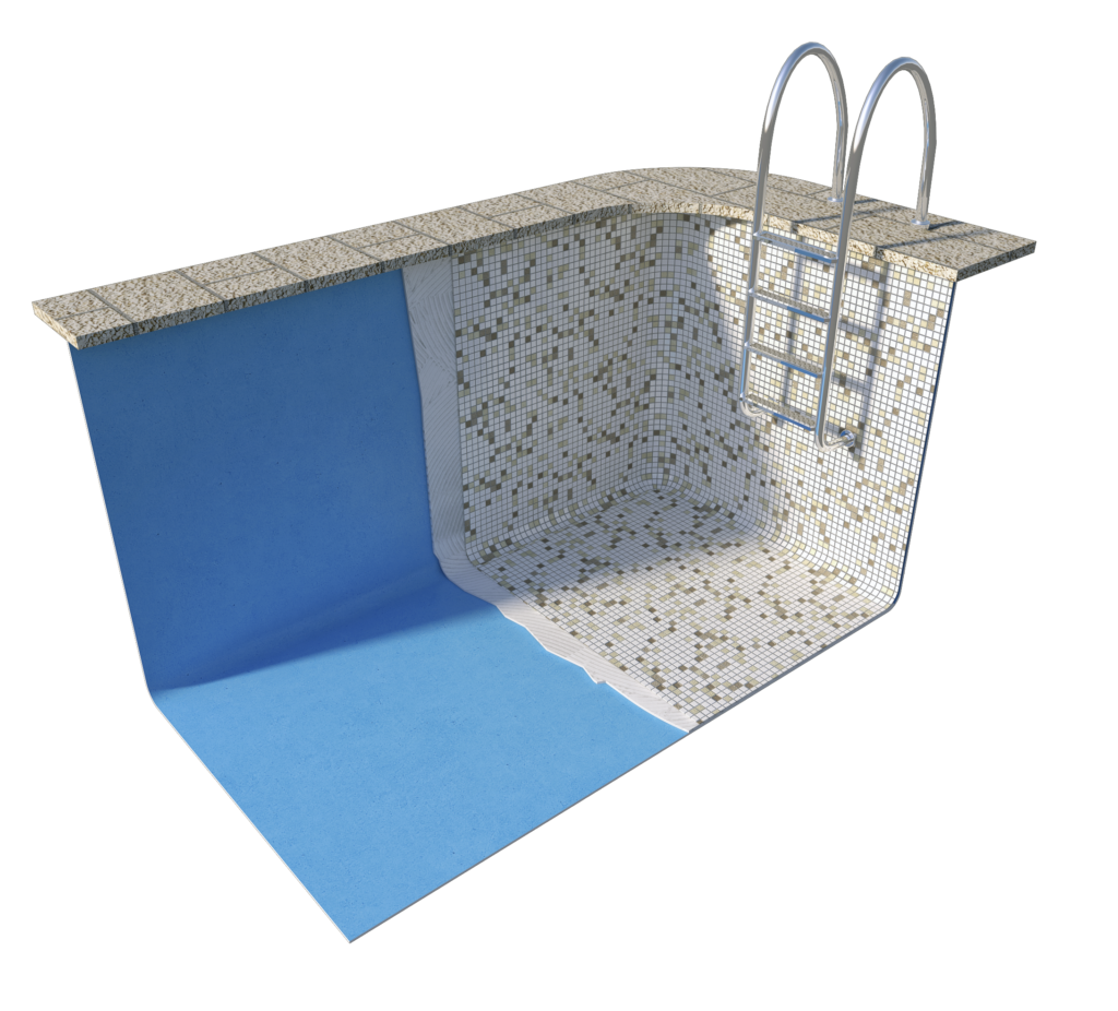 piscina de poliester con gresite
