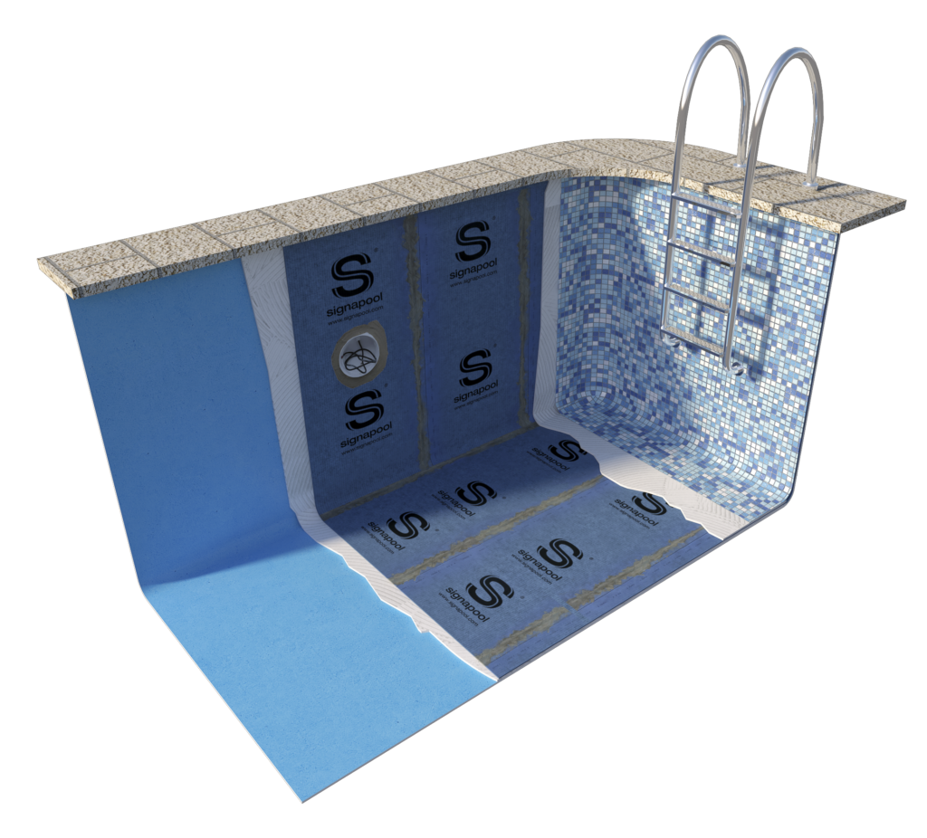 piscina de poliéster con gresite