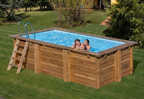 piscina de madera